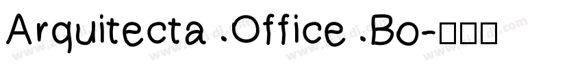 Arquitecta Office Bo字体转换